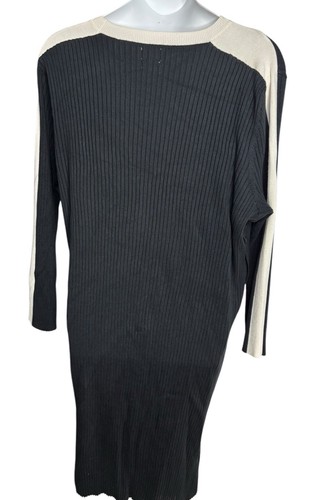 Future Collective Kahlana Barfield Women's 4X Black Knit Black Sweater Dress NWT - Picture 14 of 23
