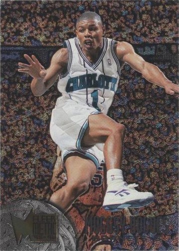 1995-96 Metal Charlotte Hornets Basketball Card #9 Muggsy Bogues