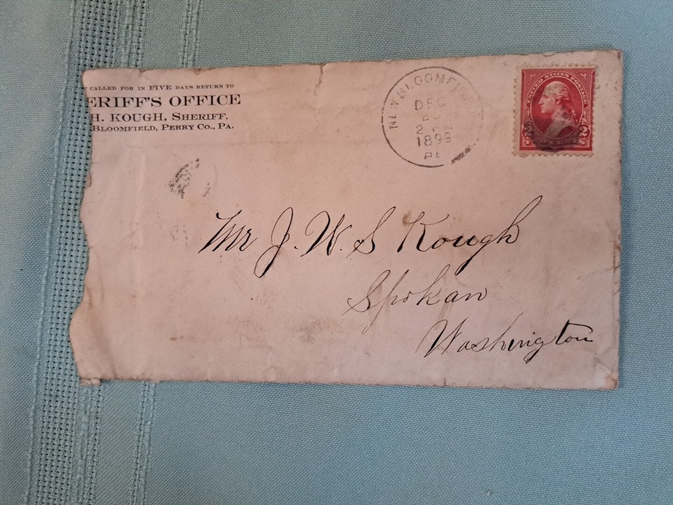 Perry County, Pa. Sheriff Office Papers 1898 & 1899 eBay