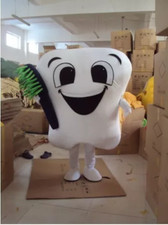 New Adult Hot Sale Foam Tooth Fancy Cartoon Mascot Costume Plush Christmas