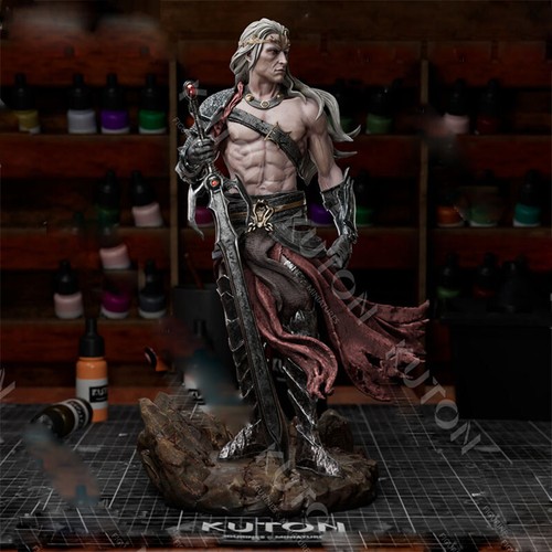Elric of Melnibone 1/8 24cm 3D print figure Model Kit Unpainted Unassembled GK - Picture 3 of 8