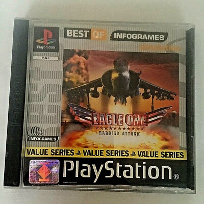 Eagle One, Harrier Attack, PlayStation 1 (PS1) (3+) Infogramme schneller Versand P&P
