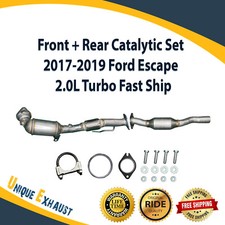 Front + Rear Catalytic Set for 2017-2019 Ford Escape 2.0L Turbo Fast Ship
