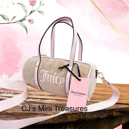 Bolso Bandolera Juicy Couture Queen of Everything Mini Barril Café/Polvo Rubor - Imagen 2 de 11