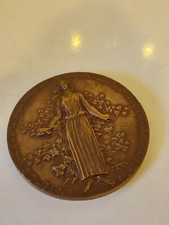 MÉDAILLE BRONZE LA POPULAIRE COQ COMPAGNIE D'ASSURANCES  SUR LA VIE - RELIEF