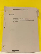 Tektronix 071-0378-01 TDS3000 Series Application Modules Programmer Manual