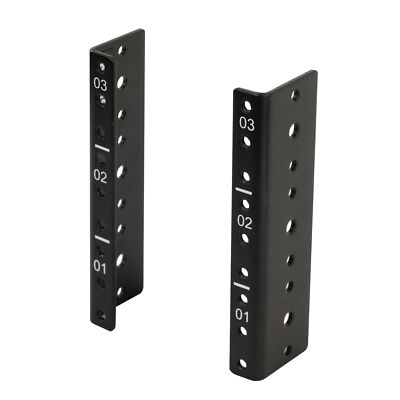 3U Vertical Rack Rail Pair Kit DIY Rack Rails Kit 12-24 Screws Included to Mo...