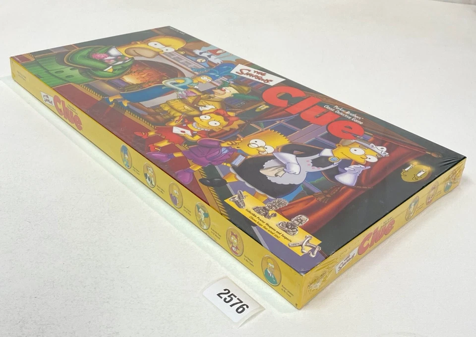 Juego de mesa THE SIMPSONS Clue PRIMERA EDICIÓN 2000 figuras de peltre SELLADO DE FÁBRICA Foto 3 de 4