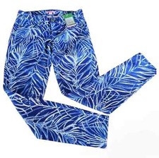 Lilly Pulitzer 00 South Ocean Crop Pants Blue Early Riser Coastal Preppy Chic