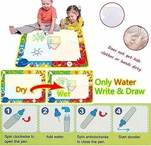 Coolplay Water Drawing Mat Series Drawing Mat Doodle Mat Large Size(39.4 X  27.6)