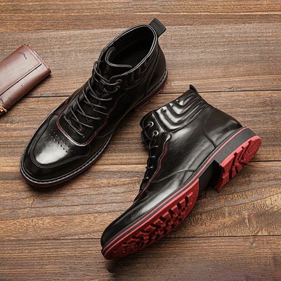 men red bottom boots