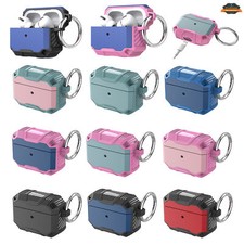 For Apple AirPods 3 2021 Hybrid 2in1 Shockproof Case Hard with Carabiner Cover
