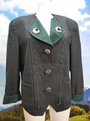 Julius Lang Janker schwarz mit Hirschhornknöpfen Blazer Trachtenjacke Gr.40 - Bild 1 von 4