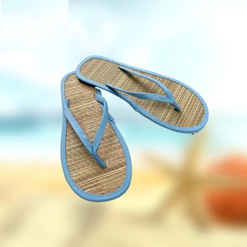 Womens Flat Slippers Comfortable Non-Slip Sandals Silent Bamboo Rattan Flip Flop - Picture 7 of 29