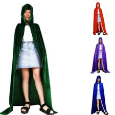 Unisex Halloween Wizard Cape Stage Magical Cosplay Party Costume Cloak