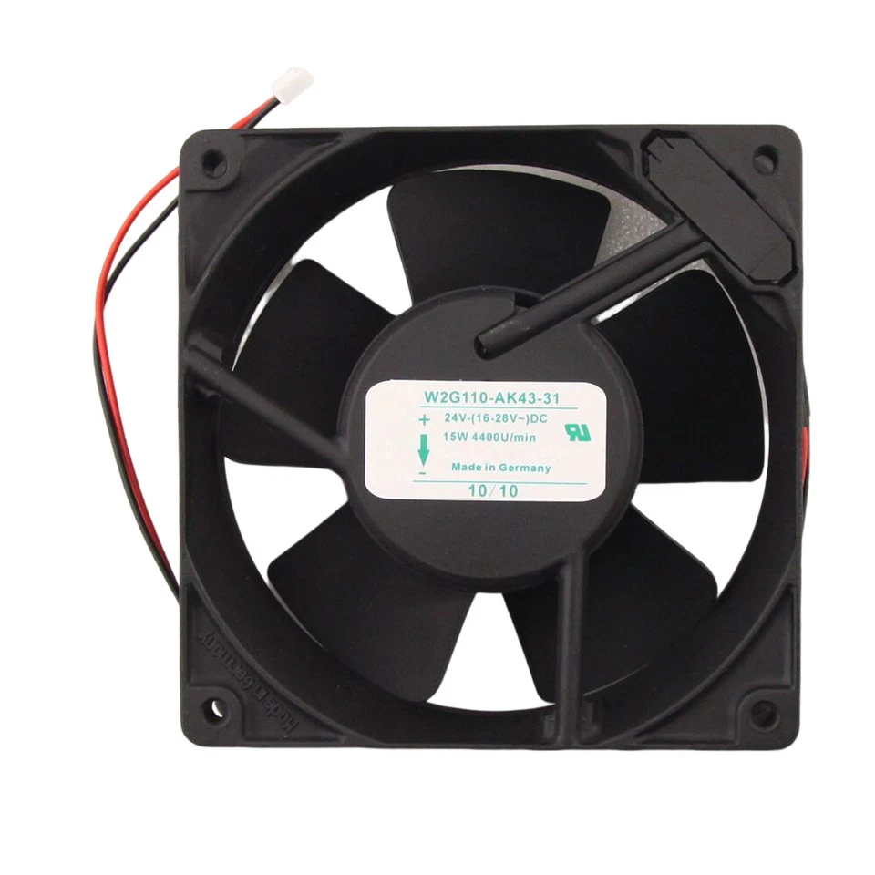 For 120*120*38 W2G110-AK43-31 24V 15W 4400min/-1 2-Wire W2G110AK43  Ccoling Fan - Image 2 of 4