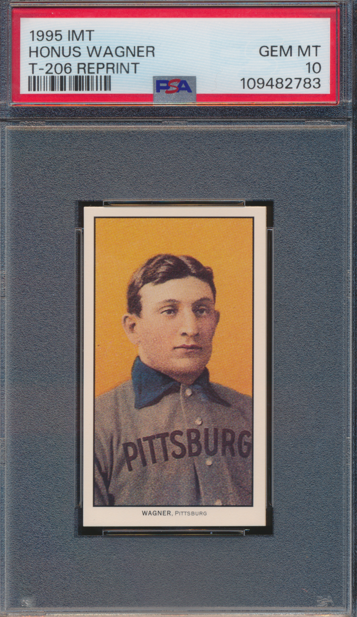 1995 IMT Honus Wagner T-206 Reprint HOF Pittsburgh Pirates PSA 10