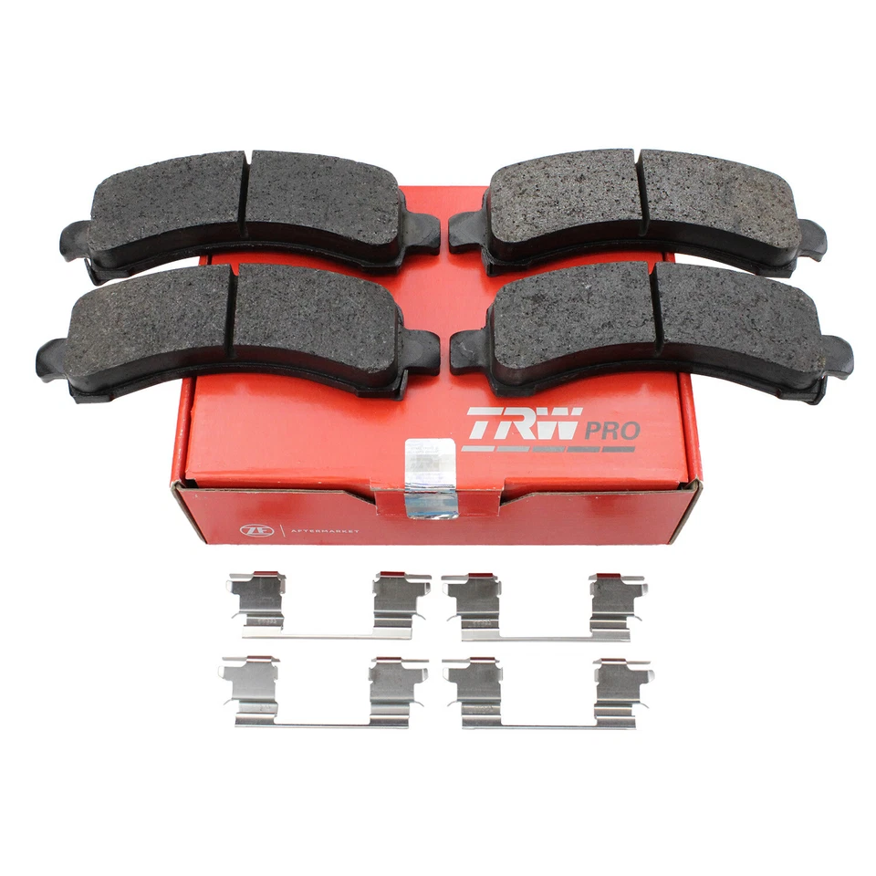 Juego de clips de pastillas de freno traseras metálicas TRW Pro para Chevy Express 2500 GMC Savana 3500 Foto 3 de 4