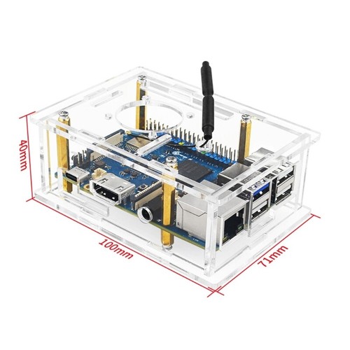 Universal Acrylic Case for Orange Pi 3B Enclosure Easy-Accesses to All Ports - Afbeelding 8 van 10