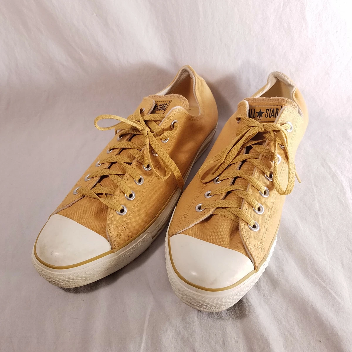 Vintage Brown Tan Low Top Shoes Converse All Star AT583 Mens 11.5 Womens 13.5