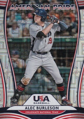 2020 DONRUSS VECTOR PARALLELS RC ALEC BURLESON USA BASEBALL AMERICAN - H569