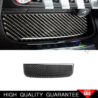 For Ford Mustang 2015-21 Real Carbon Fiber Console Cigarette Lighter Panel  Trim
