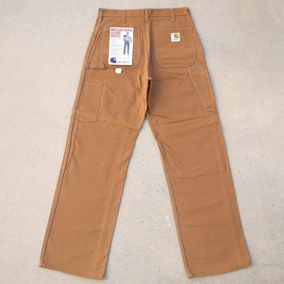 Vintage NWT 60s Carhartt 62W Brown Double Knee Carpenter Vintage NWT 60s Carhartt 62W Brown Double Knee Carpenter