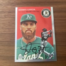 2023 topps chrome platinum anniversary Refractor Dermis Garcia Athletics