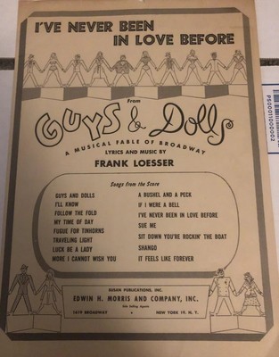 Ive Never Been In Love Before Sheet Music Ebay