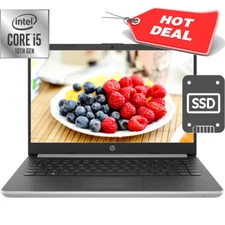 NEW Lightweight HP 14.0 Laptop INTEL Core i5-1035G1 4GB Ram 128GB SSD Drive HDMI