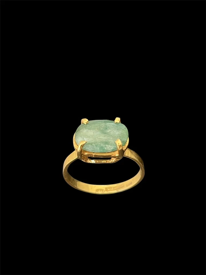 Anello di smeraldo e argento 925 - Immagine 3 di 4