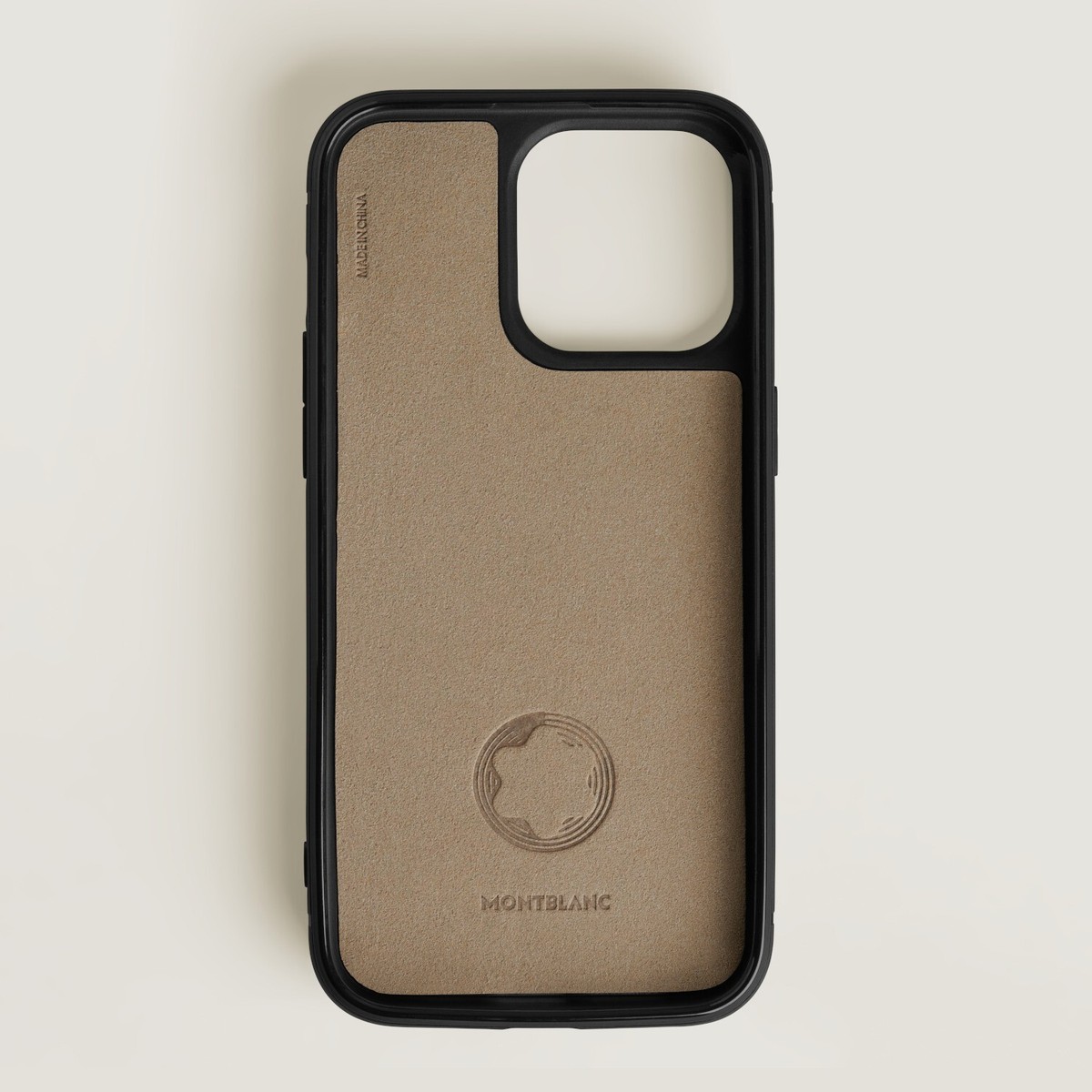MontblancサルトリアルレザーiPhone16Rro Montblanc Sartorial Leather Hard Cover Phone Case for Apple iPhone