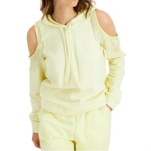 Cold shoulder 2 in 1 hoodie hot sale