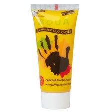 Gelbes Aqua Kinder Make-Up / Halloween Karneval Fasching Clown Zirkus Schminke