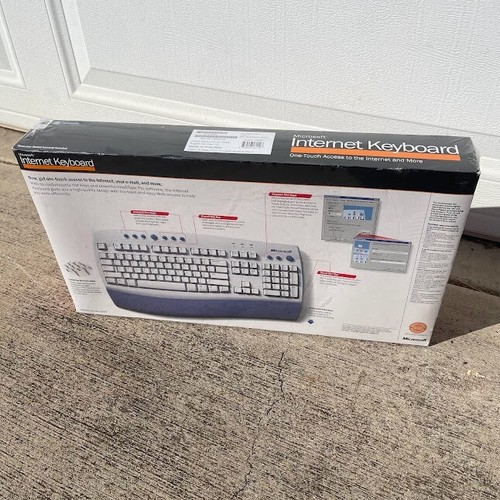 Microsoft Internet Keyboard Pro Wired 2 USB Ports BRAND NEW Vintage WIN9X PS/2 - Picture 3 of 11