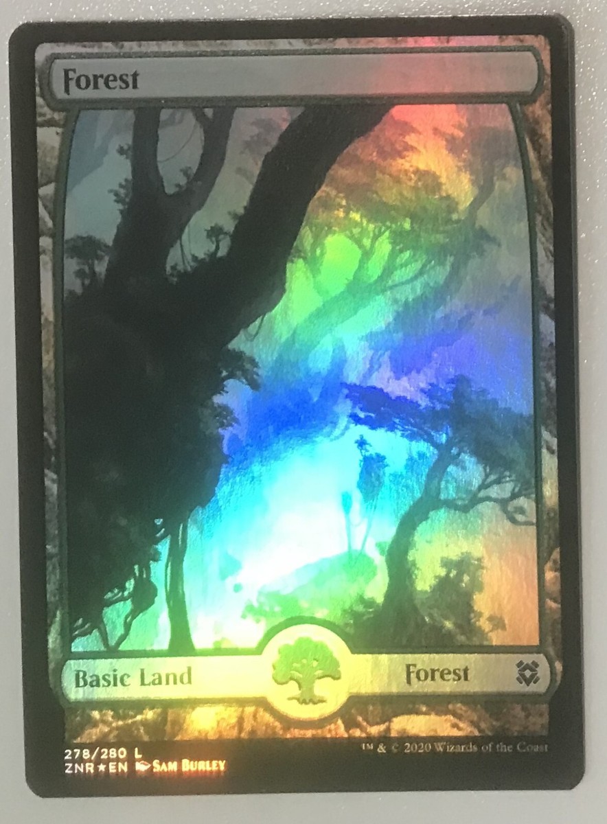 foil FOREST #278 Zendikar Rising MTG Magic NM full art | eBay