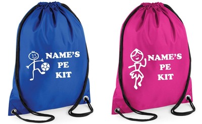 personalised pe kit bag