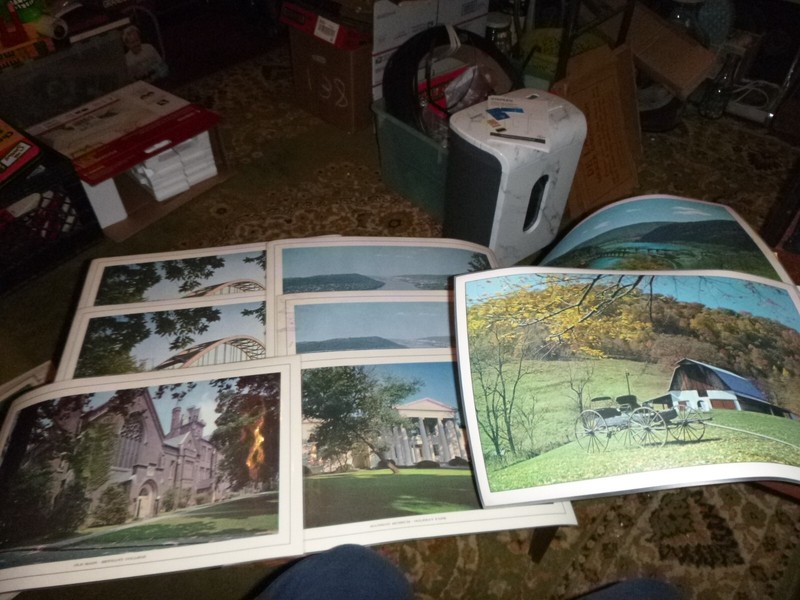Set of Eight Wheeling Ohio Valley 1970s Scenic Place Mats Oglebay Ohio River