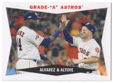 Yordan Alvarez / Jose Altuve 2020 Topps Archives 1960 Combo Cards Astros