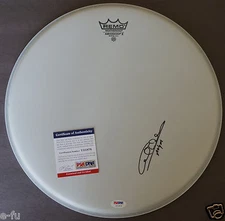 CLIFF WILLIAMS Signed Drum Head Special AC/DC Inscription PSA/DNA COA Autograph
