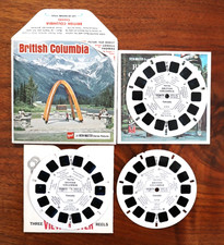 VIEW-MASTER BRITISH COLUMBIA CANADA , WITH BOOKLET, A014 3 REEL SET