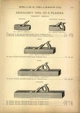 1897 PAPER AD 6 PG Ogontz Bench Sandusky tool plane Dado plow blades
