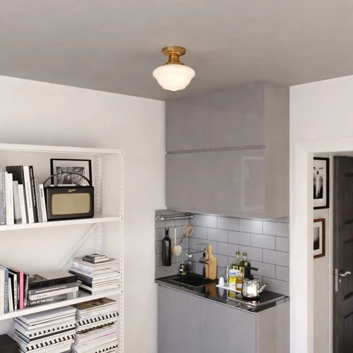 Vaxcel Lighting C0311 9"W Semi-Flush Ceiling Fixture - Gold - Picture 5 of 11