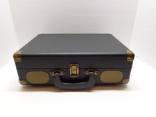RETROLIFE Vintage Suitcase Turntable Bluetooth, AUX R609 Black New w/o Box