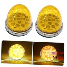 dreamdragon 2PCS 17 LED Watermelon Lights Without Stainless Steel Bracket Amber