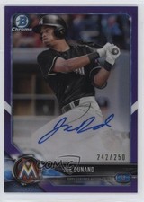 2018 Bowman Chrome Prospect Purple Refractor /250 Joe Dunand #BCPA-JD Auto 7eo