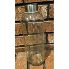 Boroux Basics Glass Screw Top Drinking Bottle Glass 10"