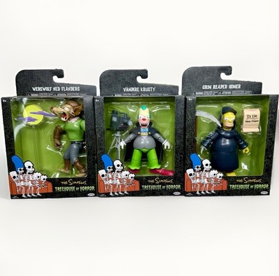 The Simpsons Treehouse of Horror Deluxe Action Figures - 3 Figure HALLOWEEN Set