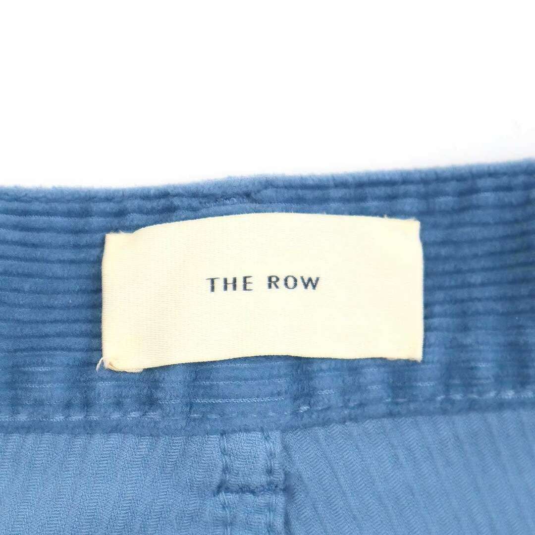 FILA THE ROW 24SS Pantaloni Chani Gamba Larga Velluto a coste 606 W2961 Blu (Zucchero Usato0