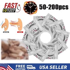50-200PCS Latex Condoms Extra Time Sex Delay Regular Ultra Thin Pleasure Always